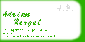 adrian mergel business card
